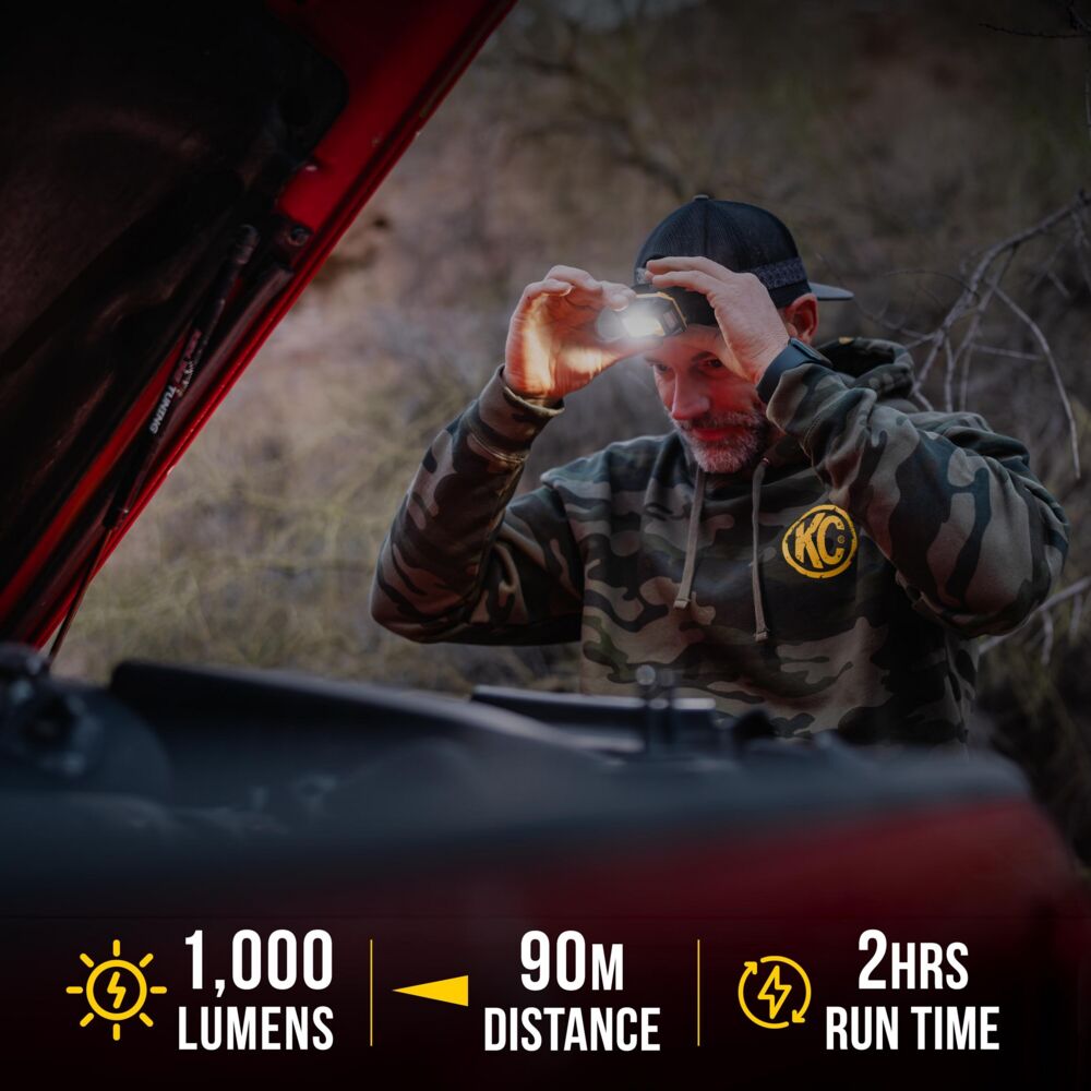 KC HiLiTES FLX 1K magnetic headlamp - view 2