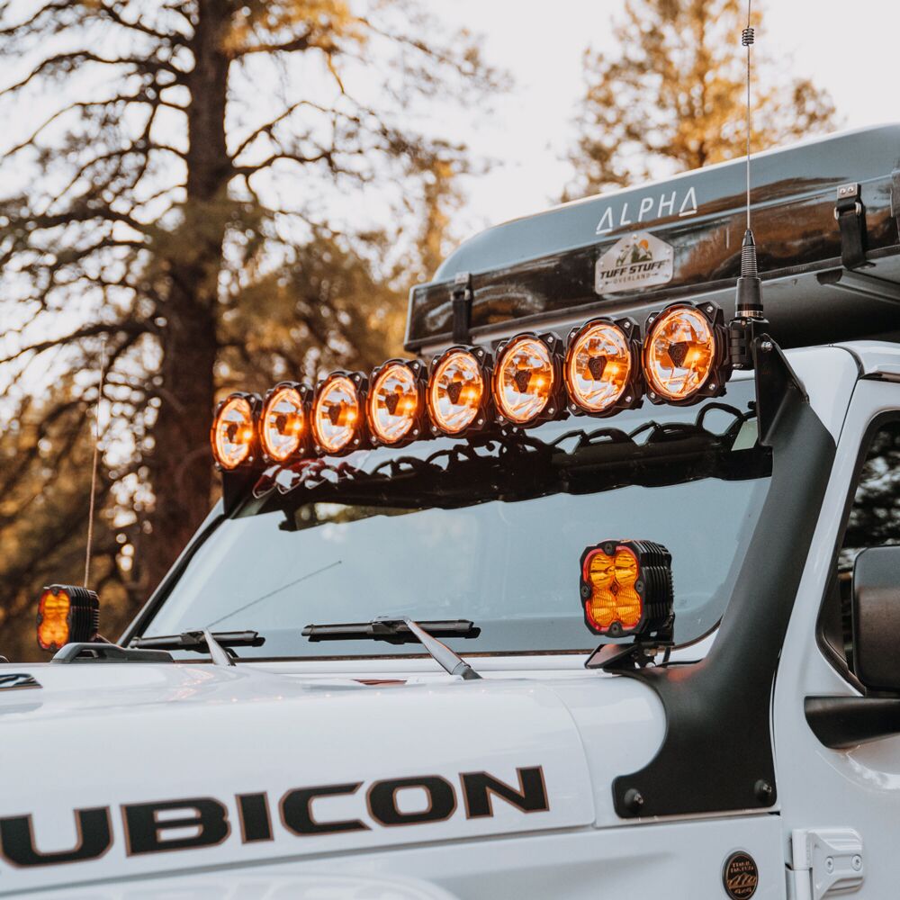 KC HiLiTES Gravity Titan Overhead Light Bar Kit for Jeep Wrangler 392 & Gladiator Mojave 2020-2026