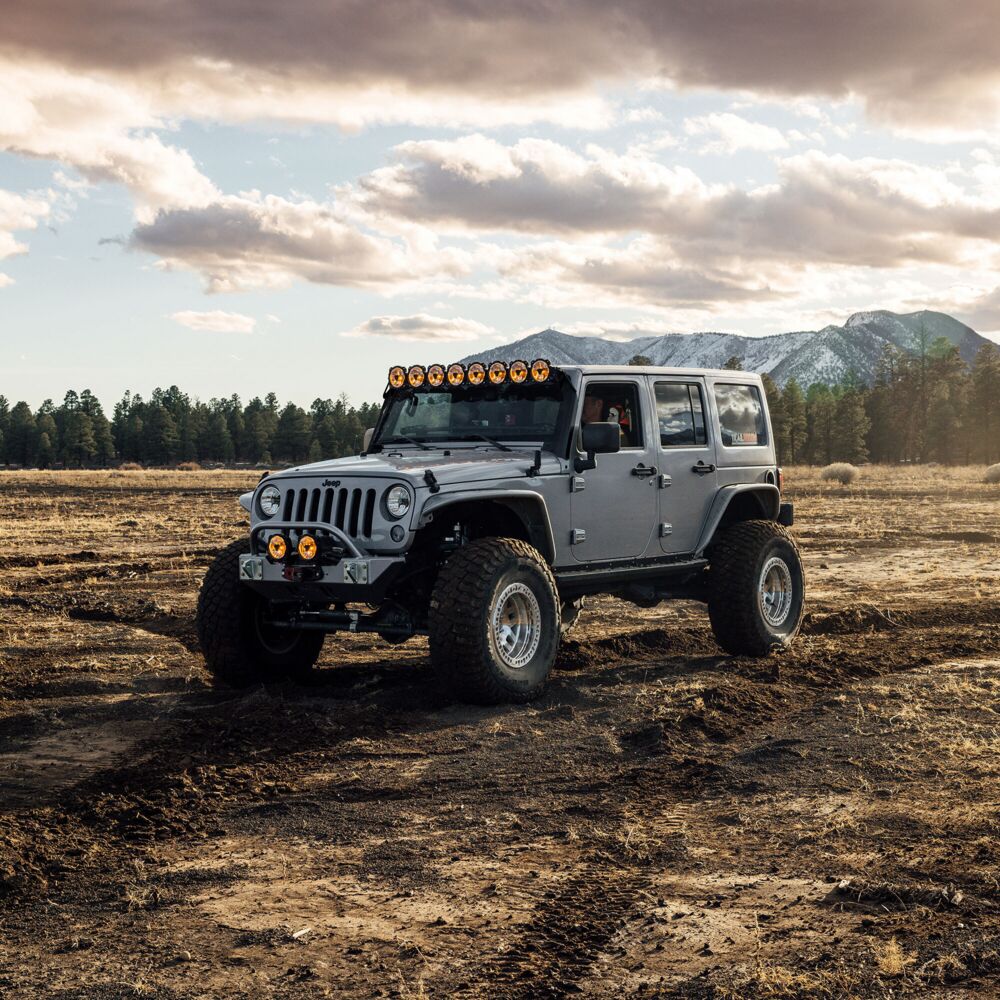 KC HiLiTES Gravity Titan Overhead Light Bar Kit for 2007-2018 Jeep Wrangler JK