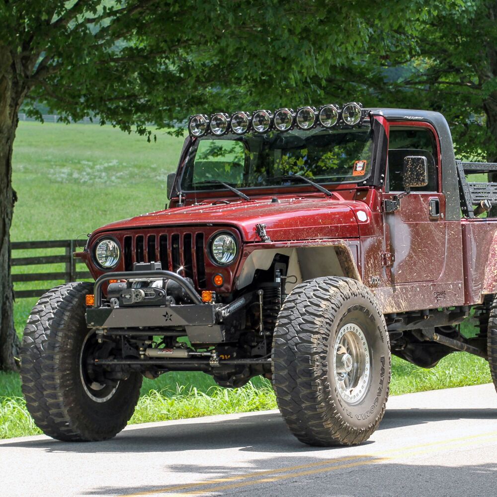 KC HiLiTES Gravity Titan Overhead Light Bar Kit for 1997-2006 Jeep Wrangler TJ