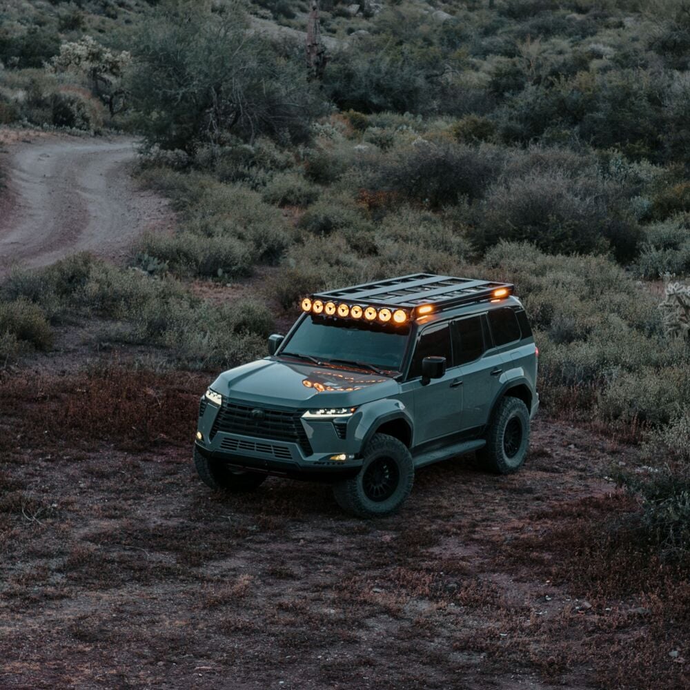 KC HiLiTES Platform One Roof Rack with 360° Lighting for 2024-2026 Lexus GX 550
