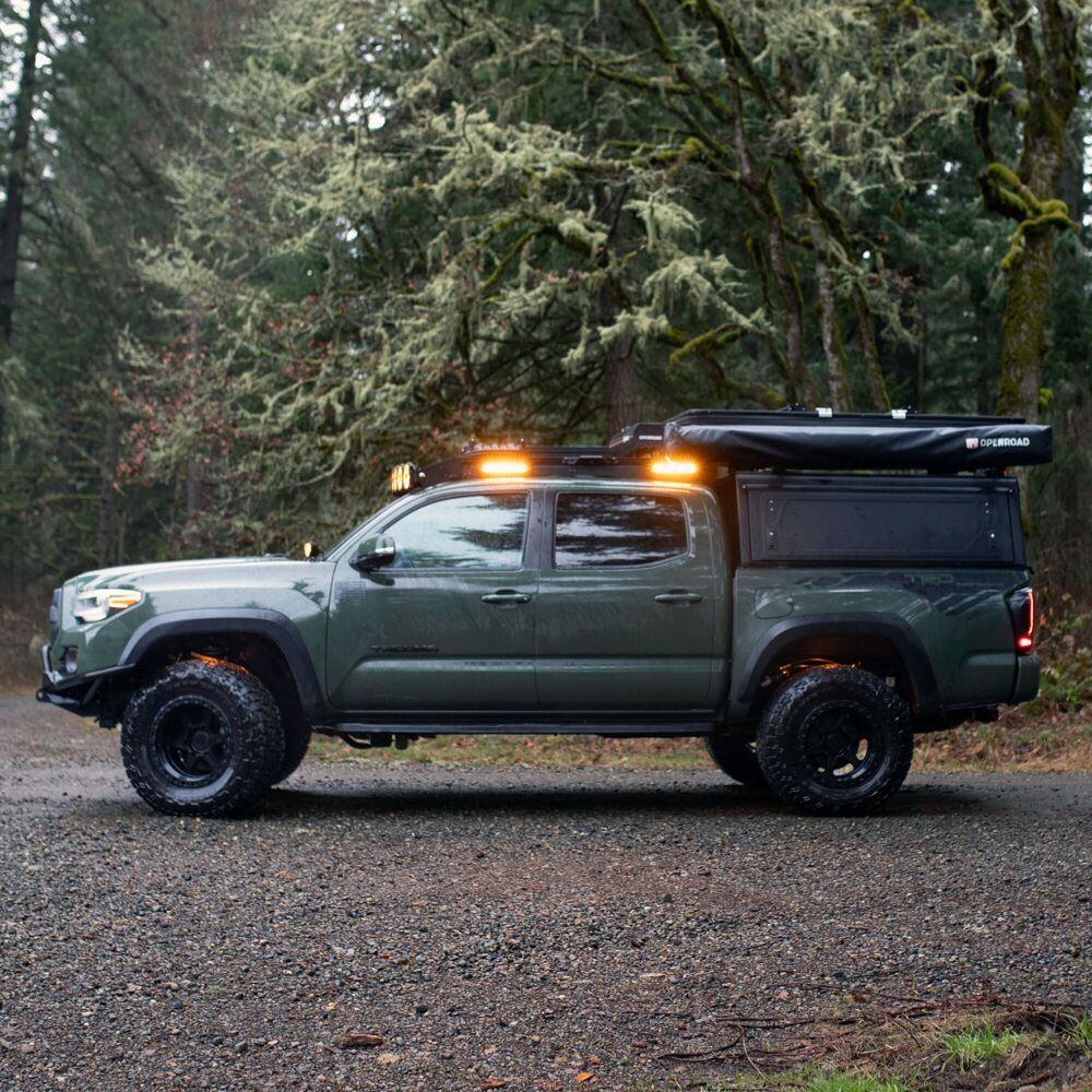 KC HiLiTES Platform One Roof Rack with 360° Lighting for 2005-2023 Toyota Tacoma