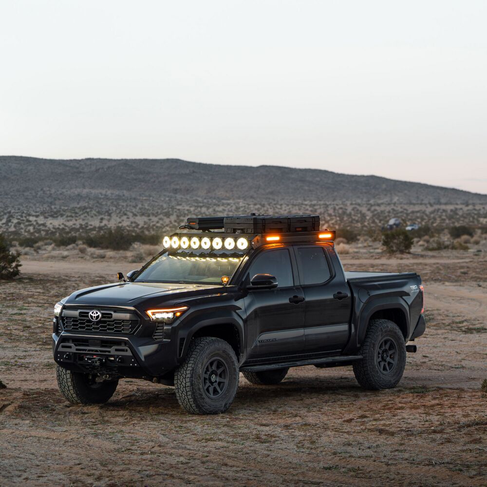 KC HiLiTES Platform One Roof Rack with 360° Lighting for 2024-2026 Toyota Tacoma