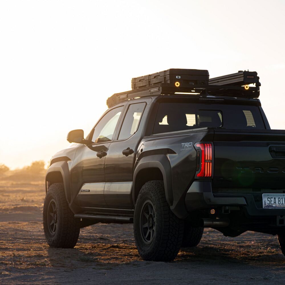 KC HiLiTES Platform One Roof Rack with 360° Lighting for 2024-2026 Toyota Tacoma