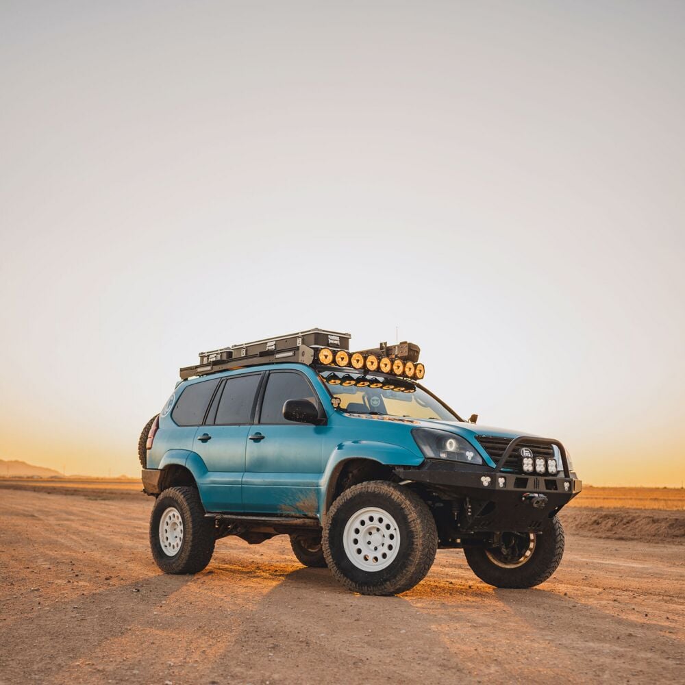 KC HiLiTES Platform One Roof Rack with 360° Lighting for 2003-2009 Lexus GX 470