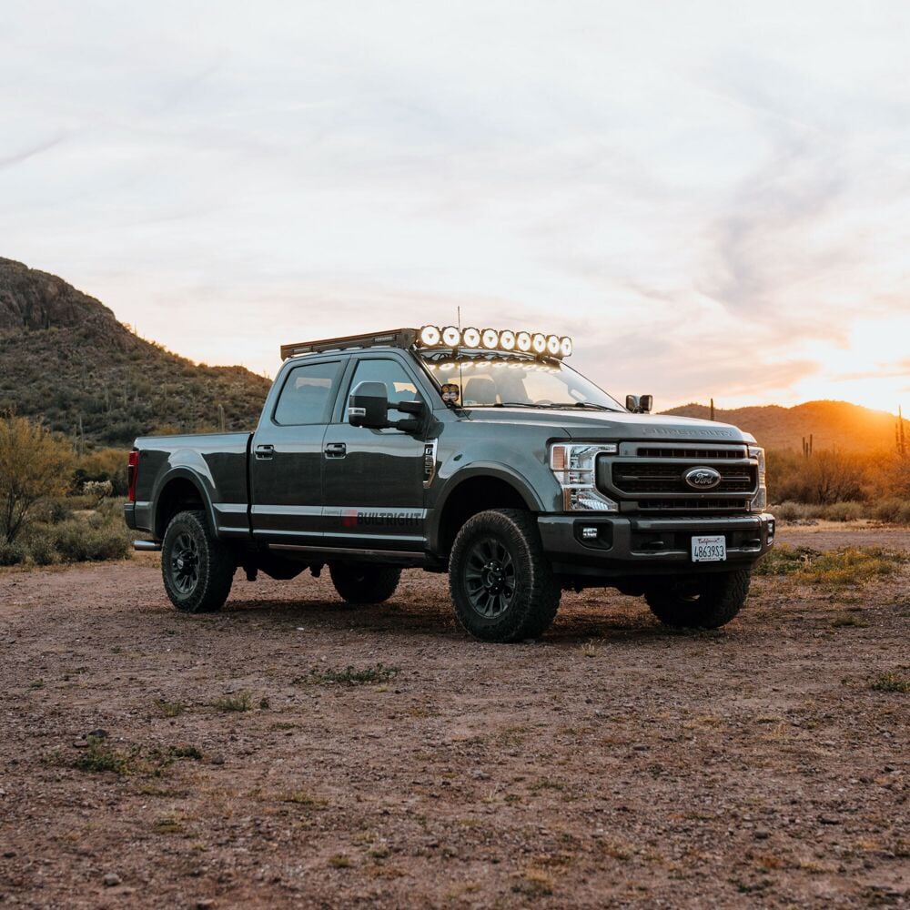KC HiLiTES Platform One roof rack for 2017-2026 Ford Super Duty