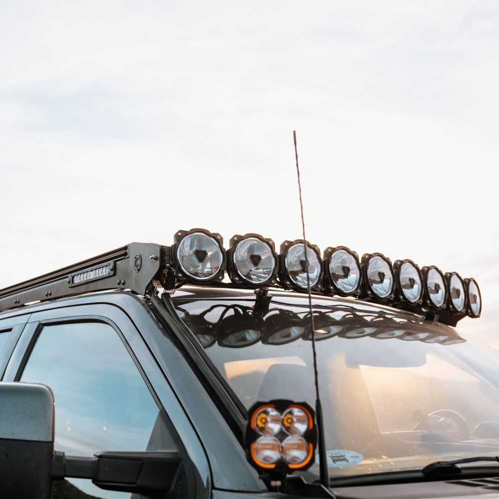 KC HiLiTES Platform One Roof Rack with 360° Lighting for 2017-2026 Ford Super Duty