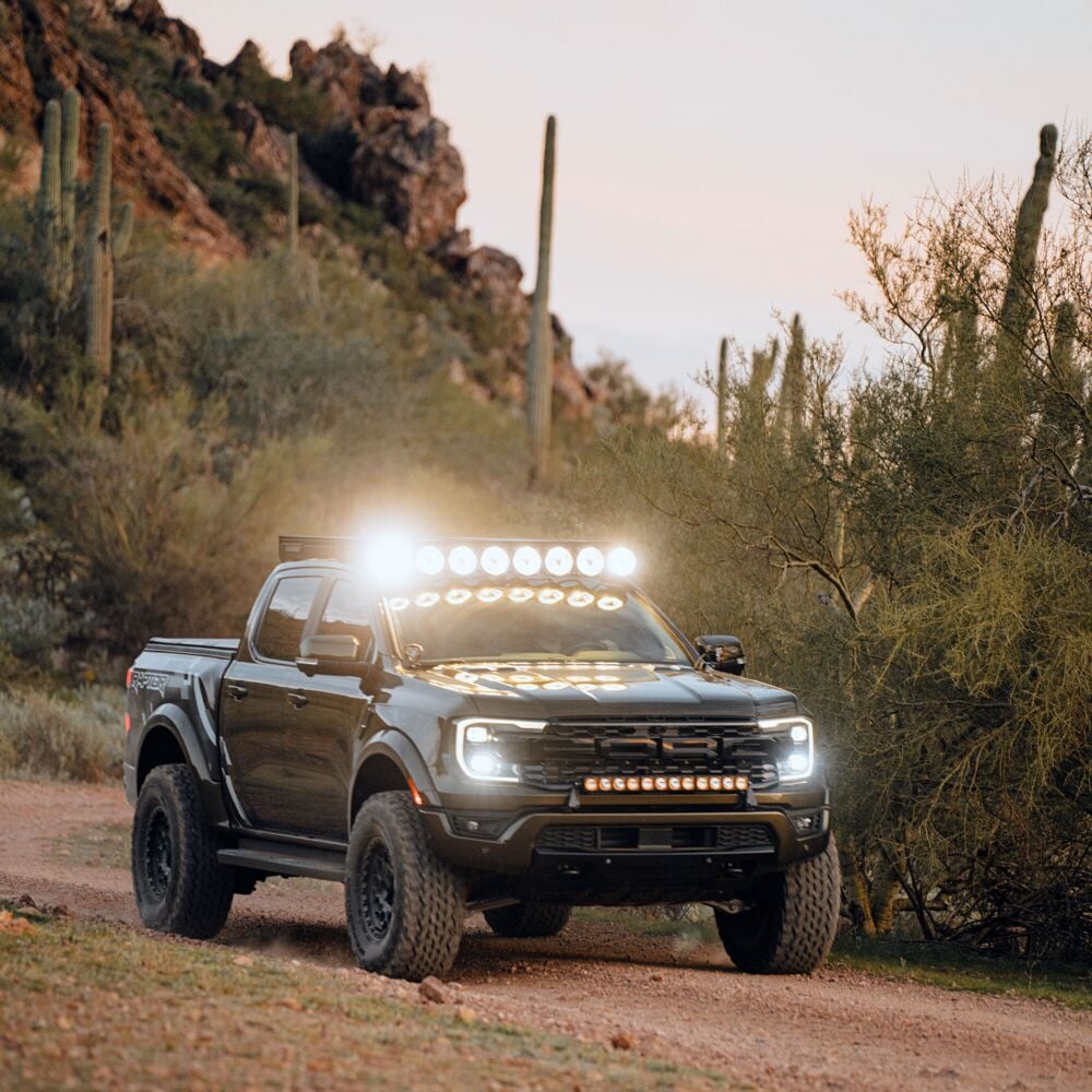KC HiLiTES Platform One roof rack for 2024-2026 Ford Ranger
