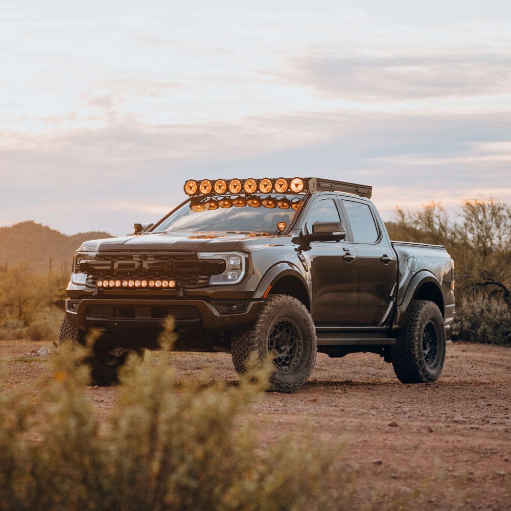 KC HiLiTES Platform One Roof Rack with 360° Lighting for 2024-2026 Ford Ranger