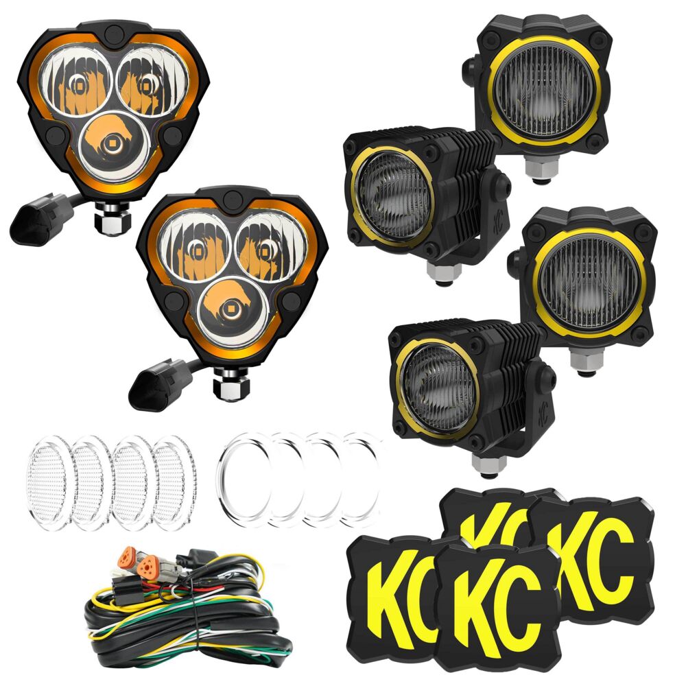 KC HiLiTES Hybrid Front Bumper LED Light Kit - Off-Road System