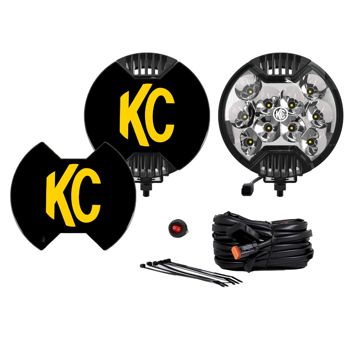 KC HiLiTES A-Pillar / Ditch / Cowl Light Kit for Jeep Wrangler JL / 4xe & Gladiator JT