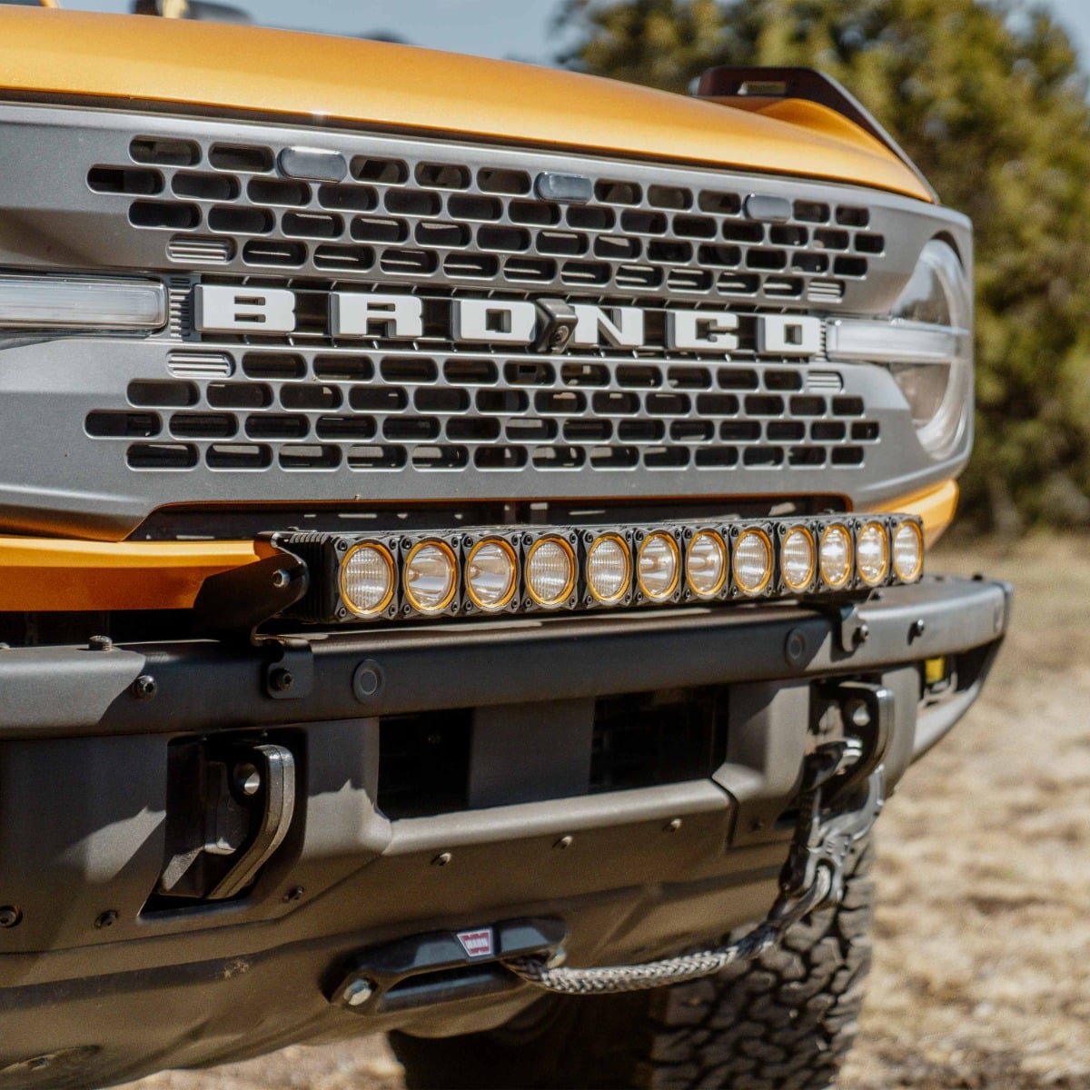 KC HiLiTES FLEX ERA 30" Front Bumper Light Bar Kit for Ford Bronco