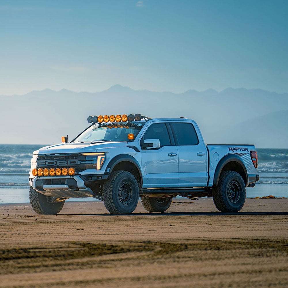 KC HiLiTES Gravity 7-Light Bumper Light Bar Kit for Ford F-150 802A Modular Bumper