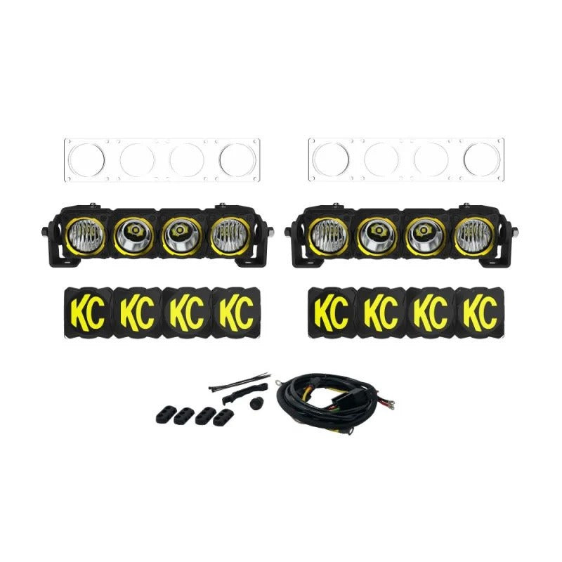 KC HiLiTES Dual FLEX ERA Bumper Light Bar Kit for 2019-2024 Mercedes Sprinter