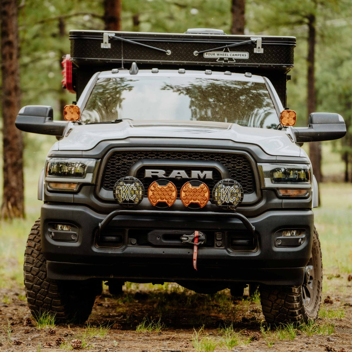 KC HiLiTES SlimLite 8" Bumper Light Kit for 2019+ RAM 2500/3500 / Power Wagon