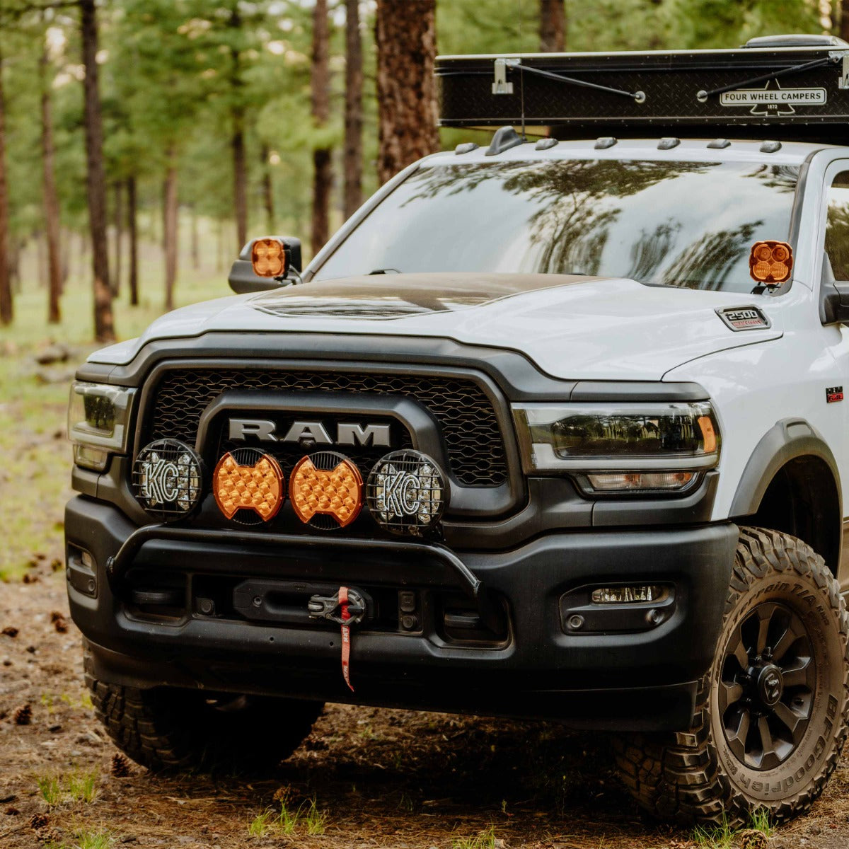 KC HiLiTES SlimLite 8" Bumper Light Kit for 2019+ RAM 2500/3500 / Power Wagon