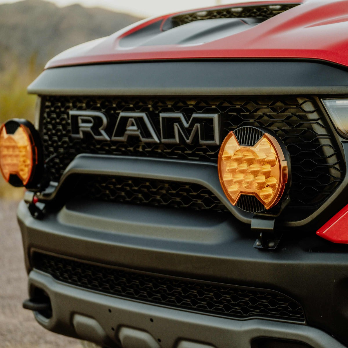 KC HiLiTES SlimLite 8" Grille Light Kit for 2019+ RAM 1500 Rebel / TRX