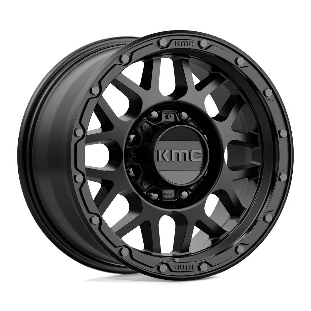 KMC KM535 Grenade Off-Road wheel in Matte Black, universal fit