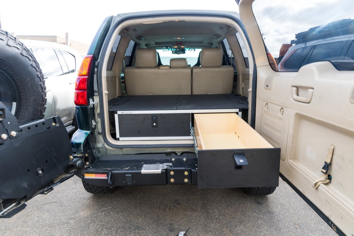 Lexus GX470 2002-2009 1st Gen. - Side x Side Drawer Module with Fitted Top Plate - 41-3/8"W x 10"H x 36"D – view 6
