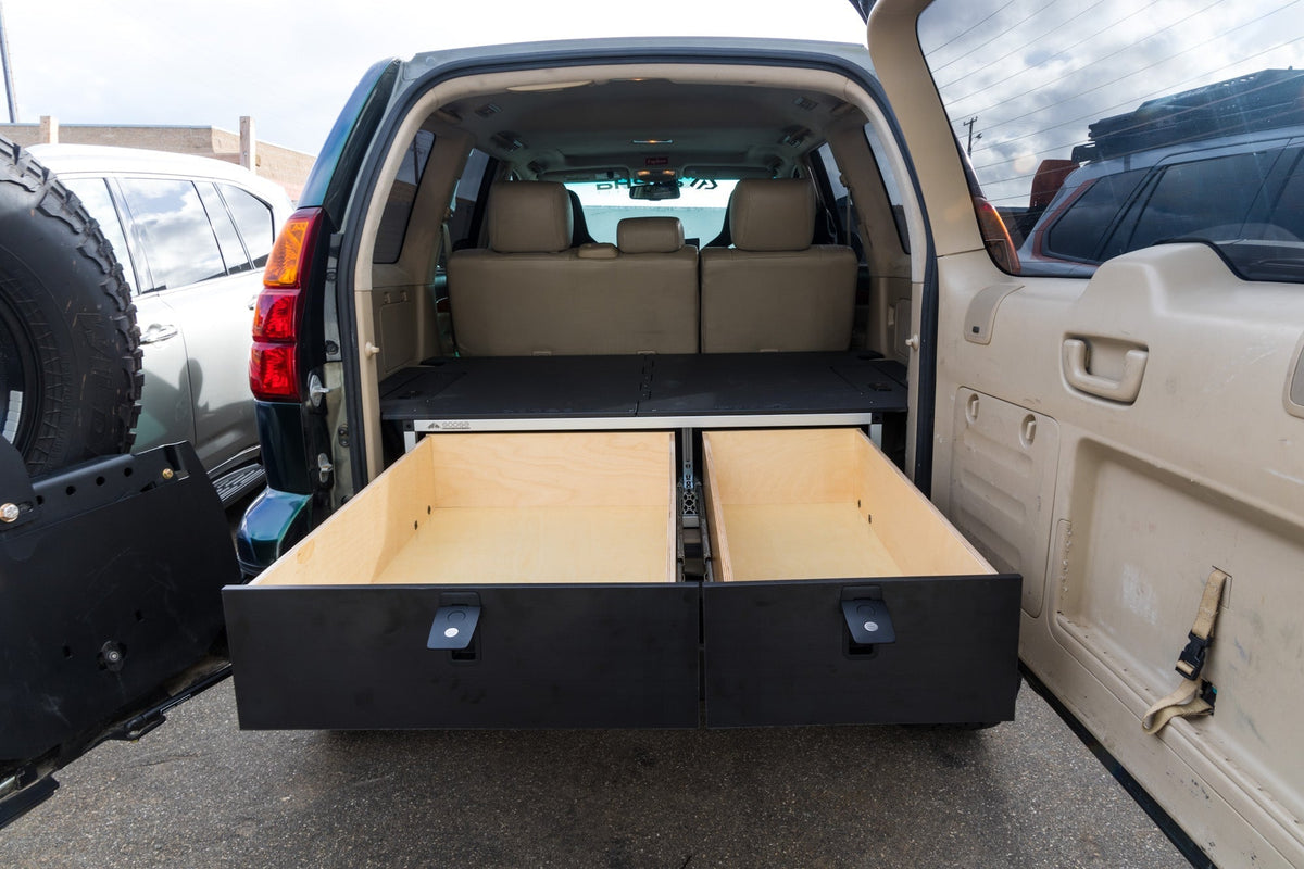 Lexus GX470 2002-2009 1st Gen. - Side x Side Drawer Module with Fitted Top Plate - 41-3/8"W x 10"H x 36"D – view 4