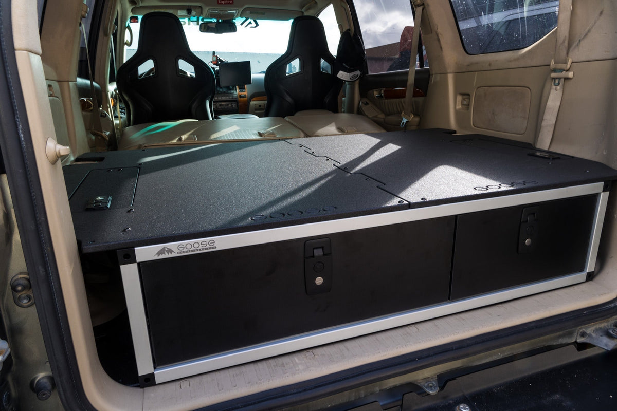 Lexus GX470 2002-2009 1st Gen. - Side x Side Drawer Module with Fitted Top Plate - 41-3/8"W x 10"H x 36"D – view 8