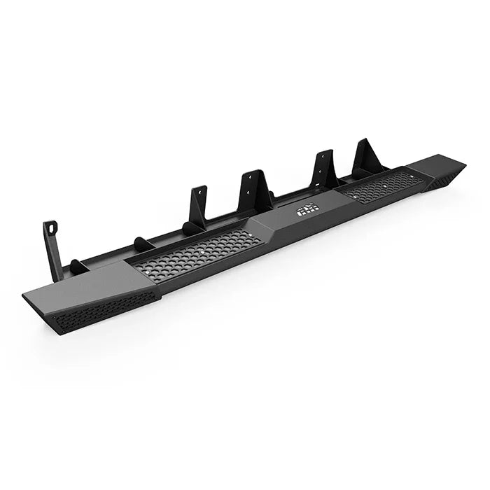 Lexus LX570 rock slider heavy-duty steel off-road side step accessory on white background