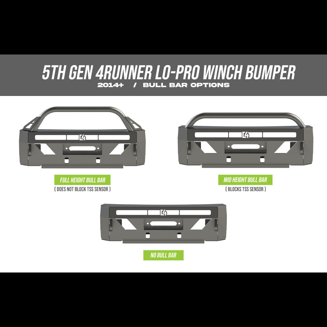 C4 Fabrication 4Runner Lo-Pro Winch Bumper / 5th Gen / 2014-2024