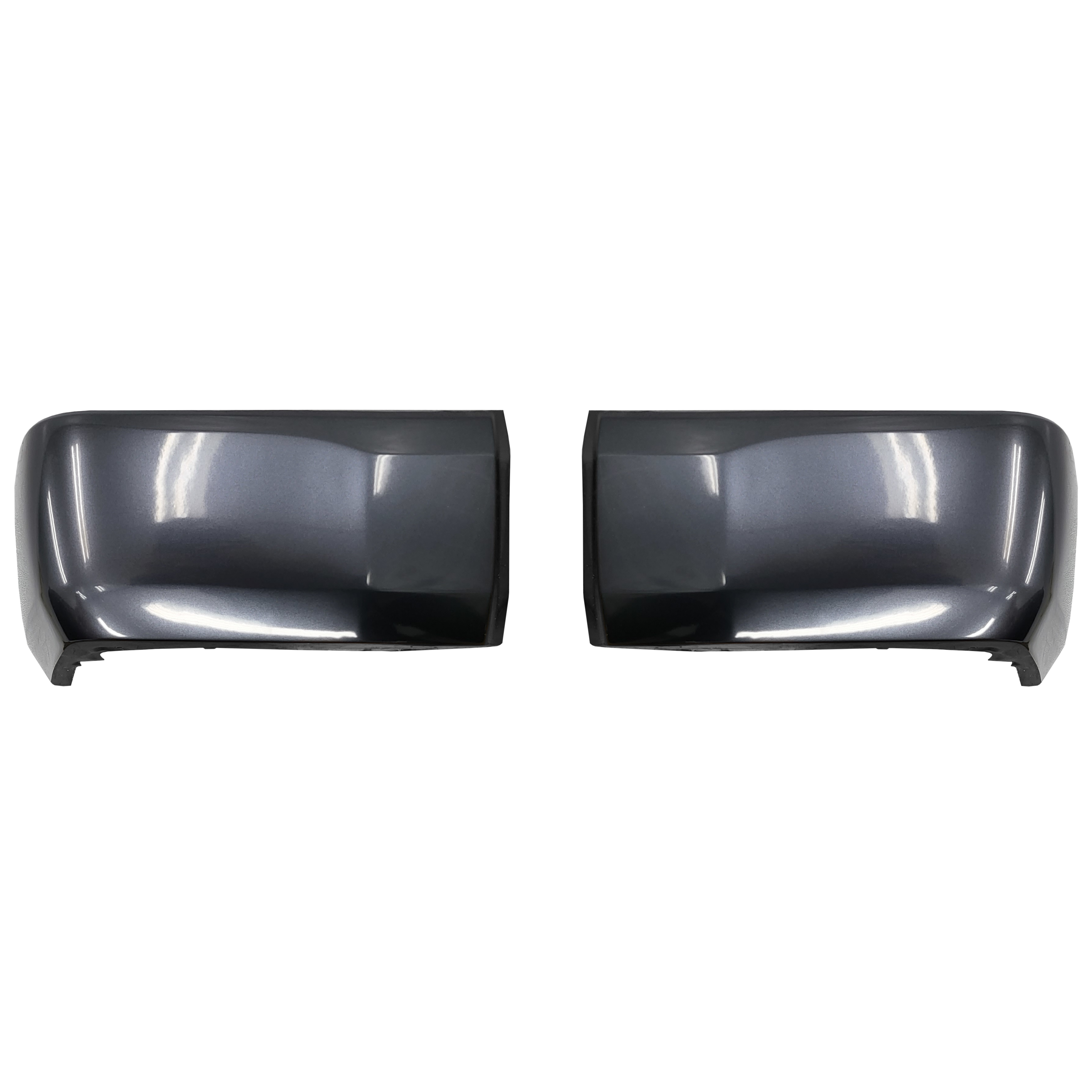 Magnetic Gray Metallic (Color Code: 1G3) BumperShellz Rear Bumper Overlays for 2014-2021 Toyota Tundra, Without Sensor Holes 