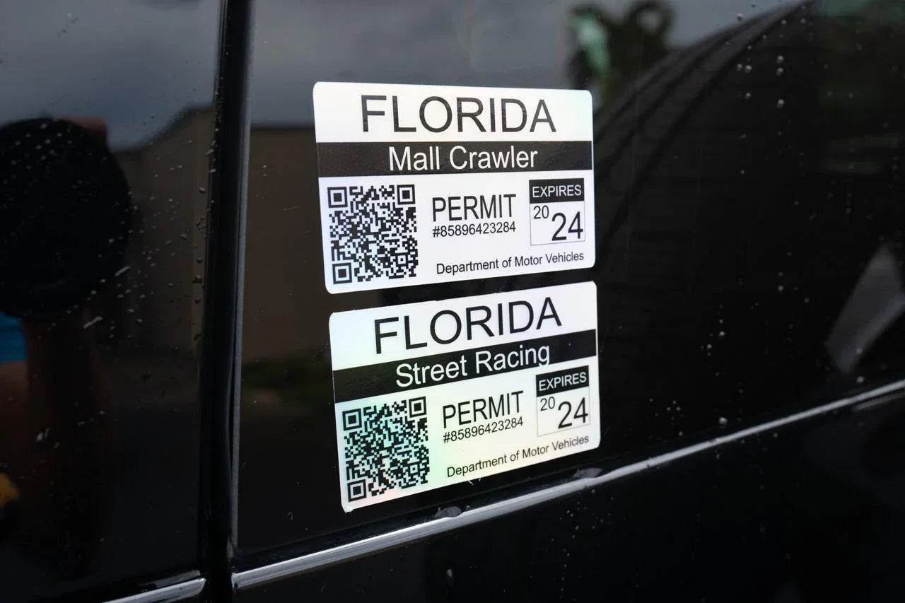 Mall Crawler Permit Sticker 3.5" - All States