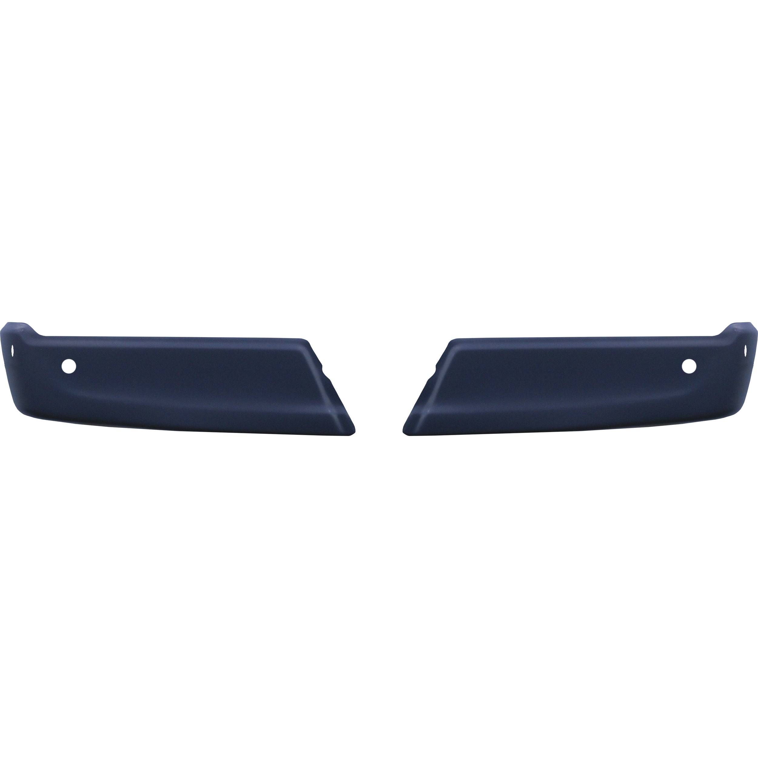 matte black ford f150 2021-2023 Rear Bumper Covers with 4 parking Sensor hole cut outs, chrome delete kit 