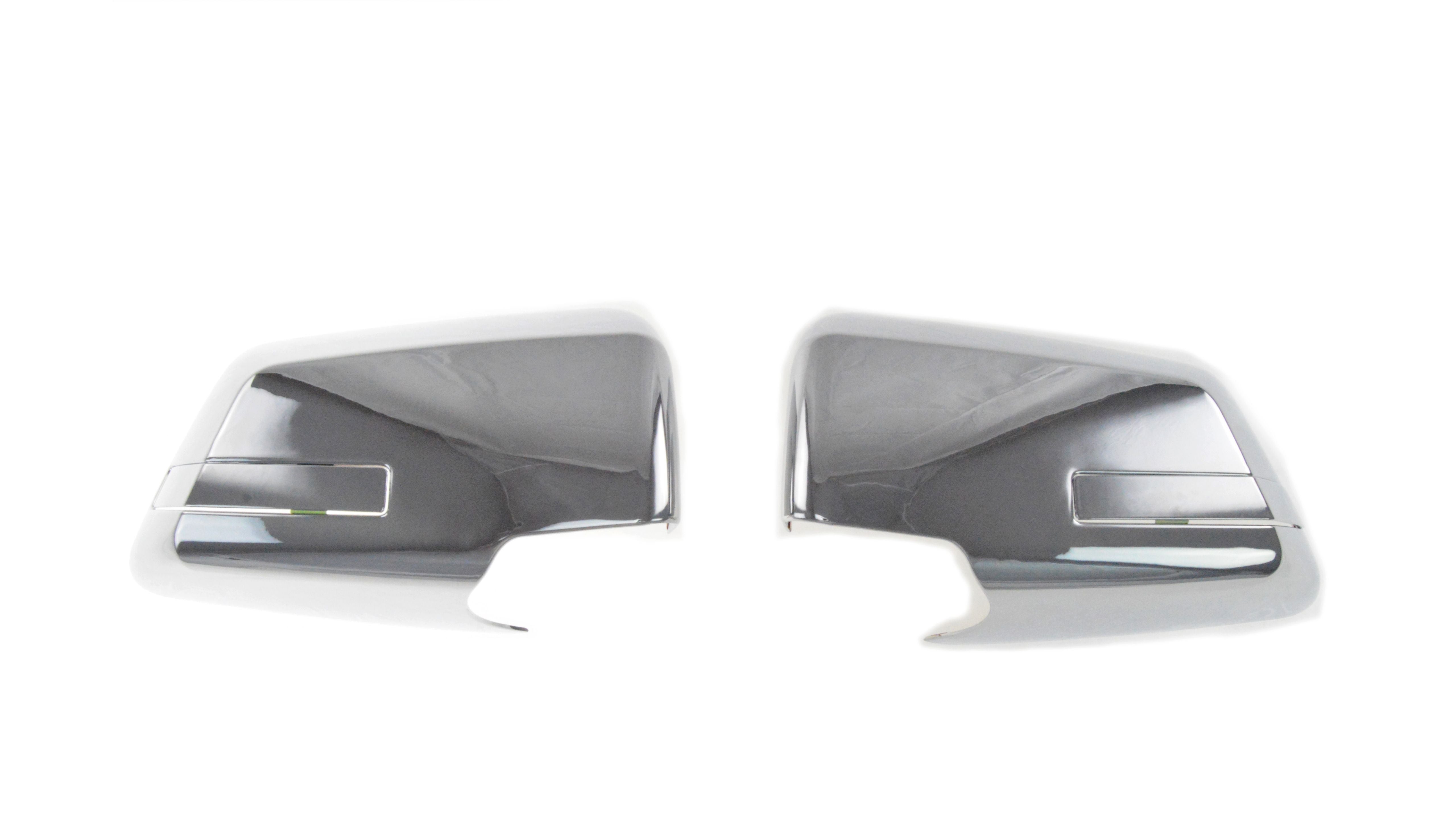 MC121 09-16 GMC Acadia 4 PCS With Signal Cutout Option Full Chrome Tape-on Mirror Cover