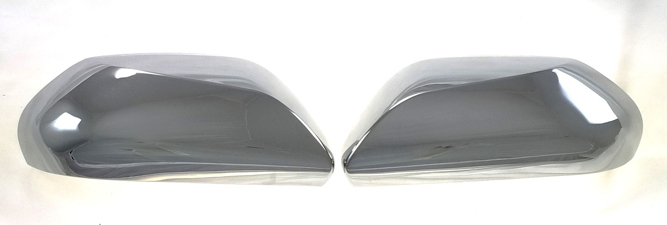 MC295 18-21 Toyota Camry 2 PCS No Turn Signal Top Chrome Tape-on Mirror Cover