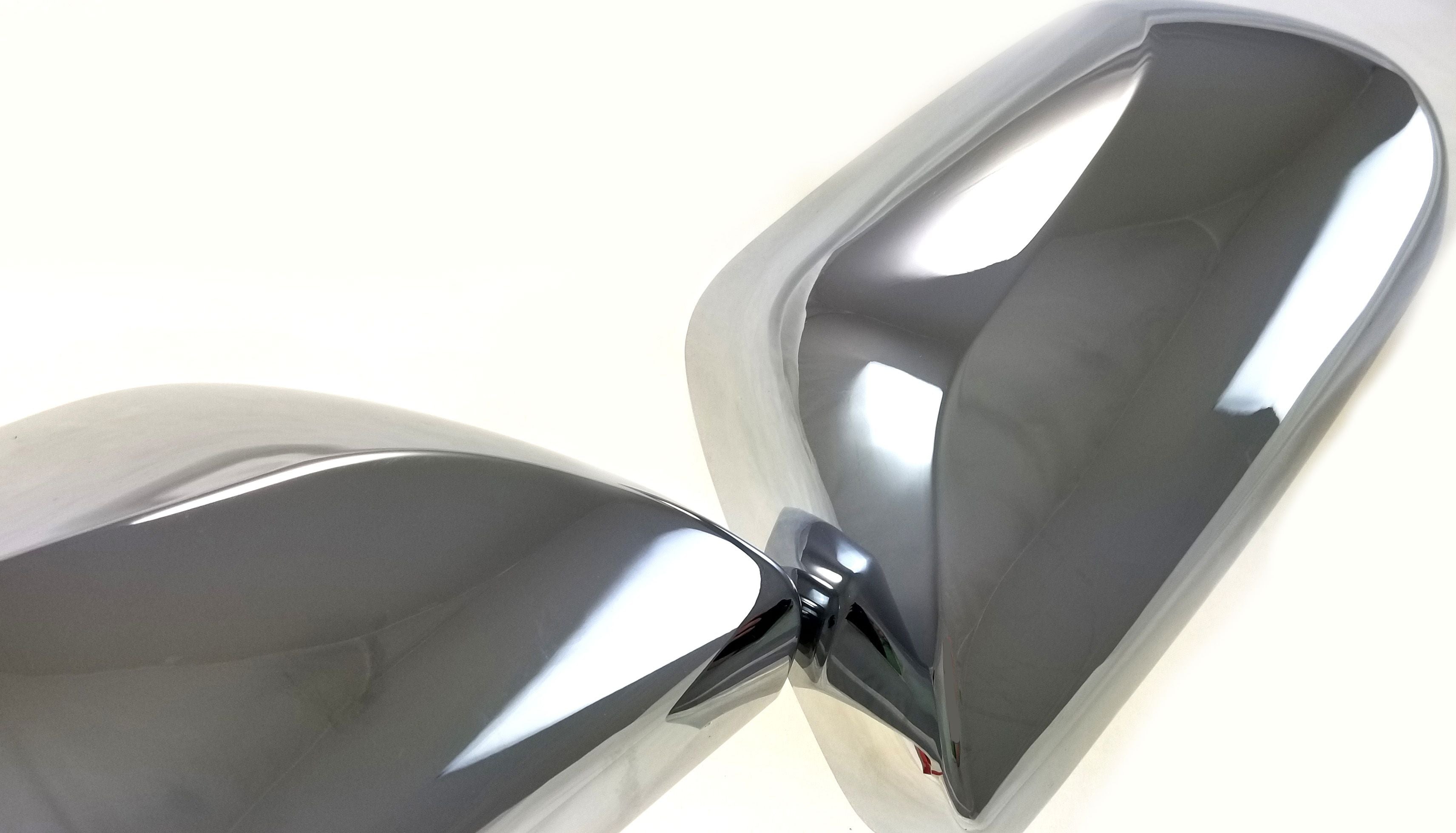 MC295 18-21 Toyota Camry 2 PCS No Turn Signal Top Chrome Tape-on Mirror Cover