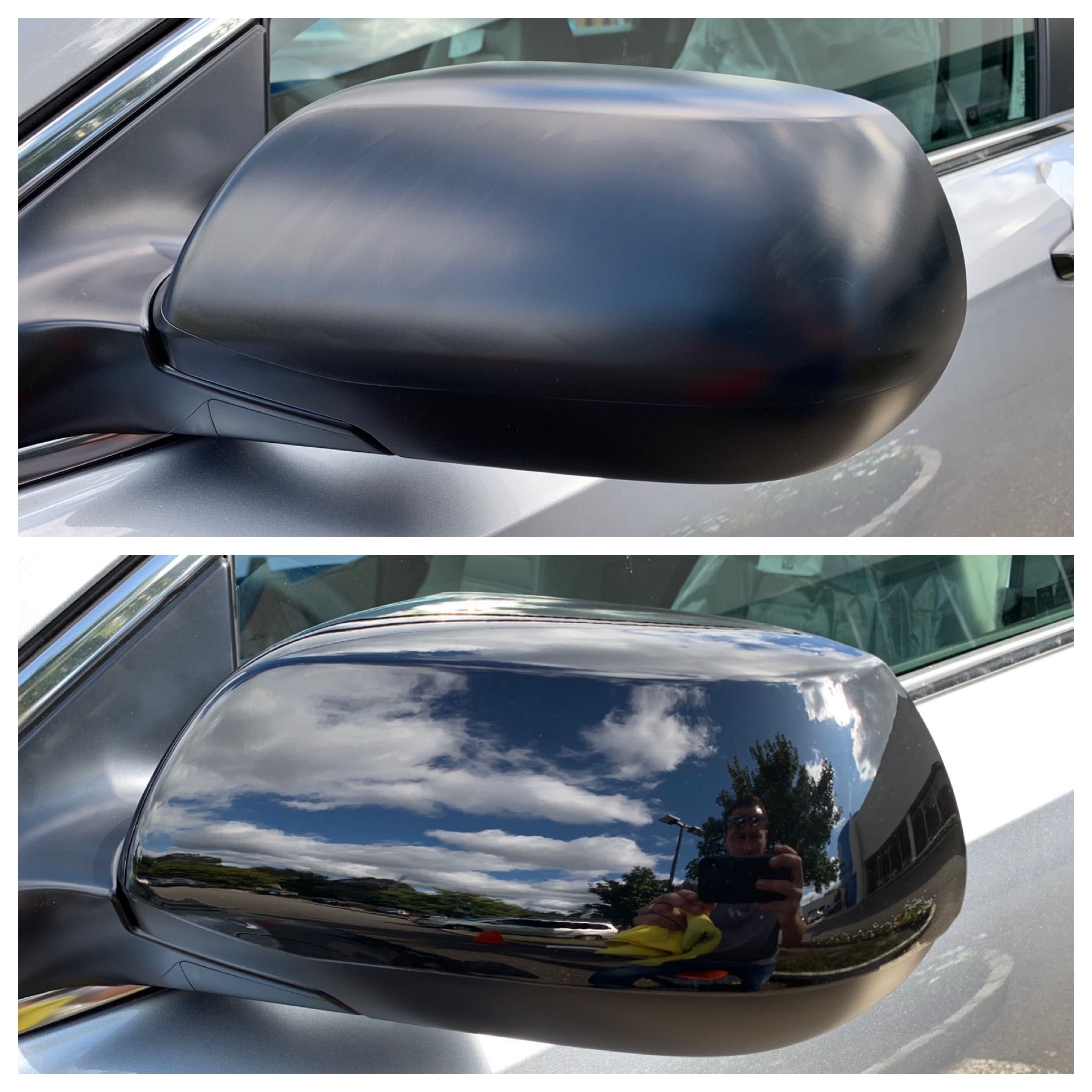 MC6197BLK 12-22 Honda CR-V 2 PCS No Turn Signal Top Gloss Black Tape-on Mirror Cover