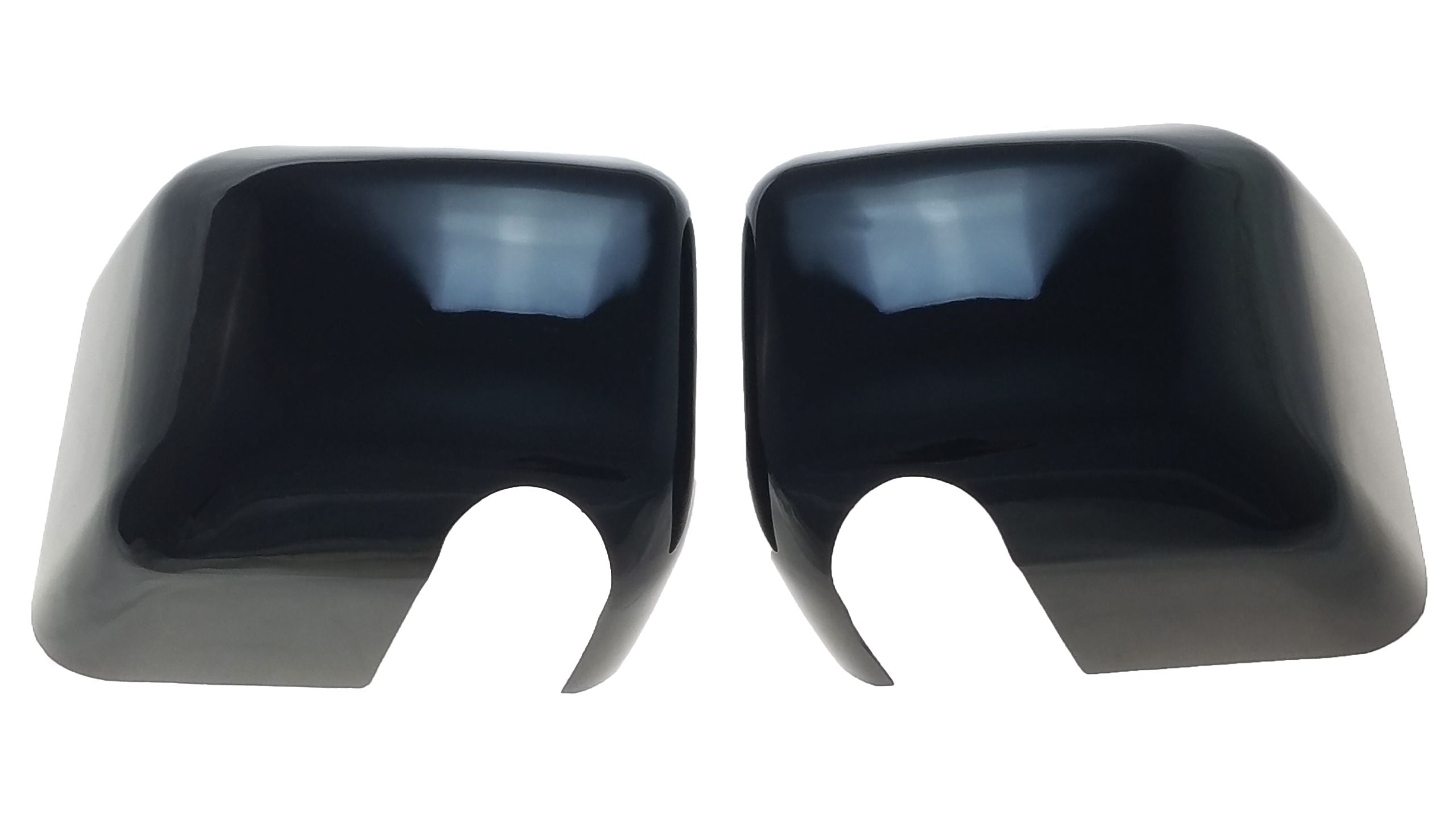 MC6201BLK 07-18 Jeep Wrangler JK 2 PCS Full Gloss Black Tape-on Mirror Cover