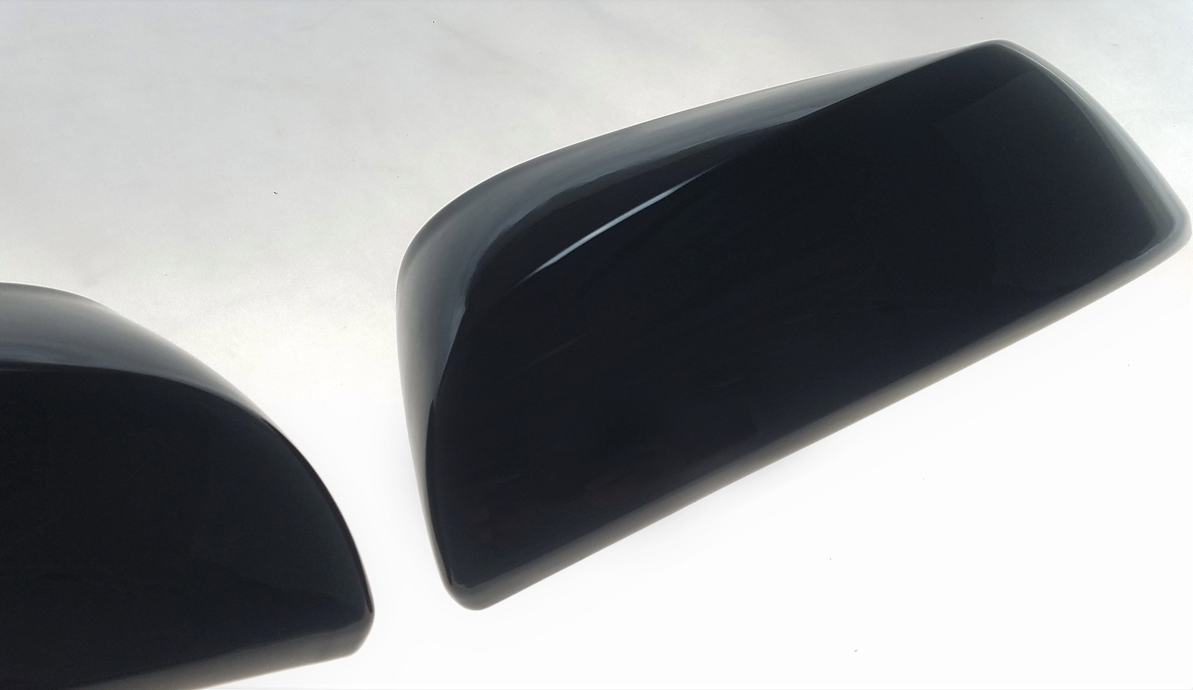 MC6279BLK 19-21 Toyota RAV4 2 PCS No Turn Signal Top Gloss Black Tape-on Mirror Cover