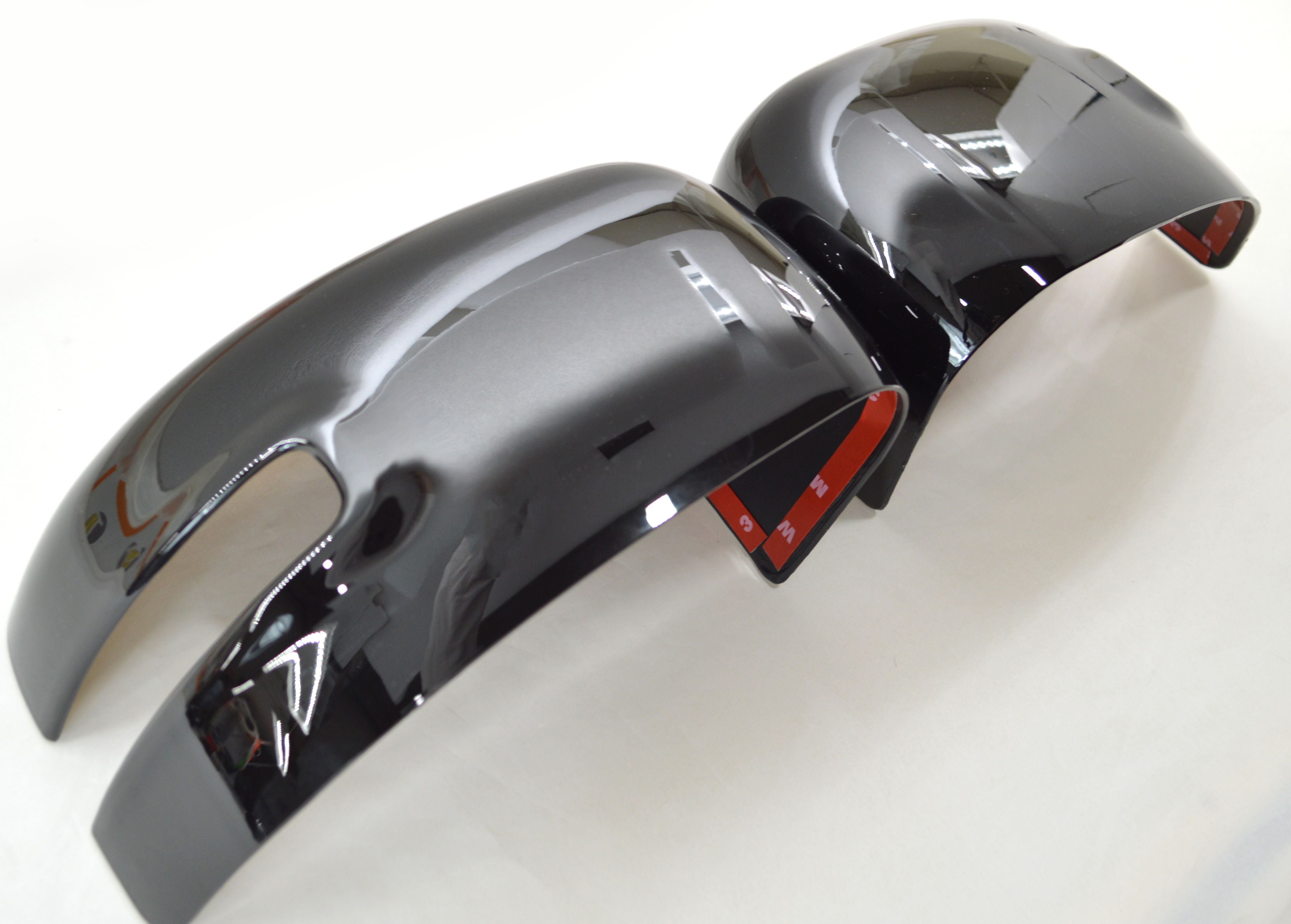 MC6280BLK 15-22 Jeep Renegade 2 PCS With Turn Signal Full Gloss Black Tape-on Mirror Cover