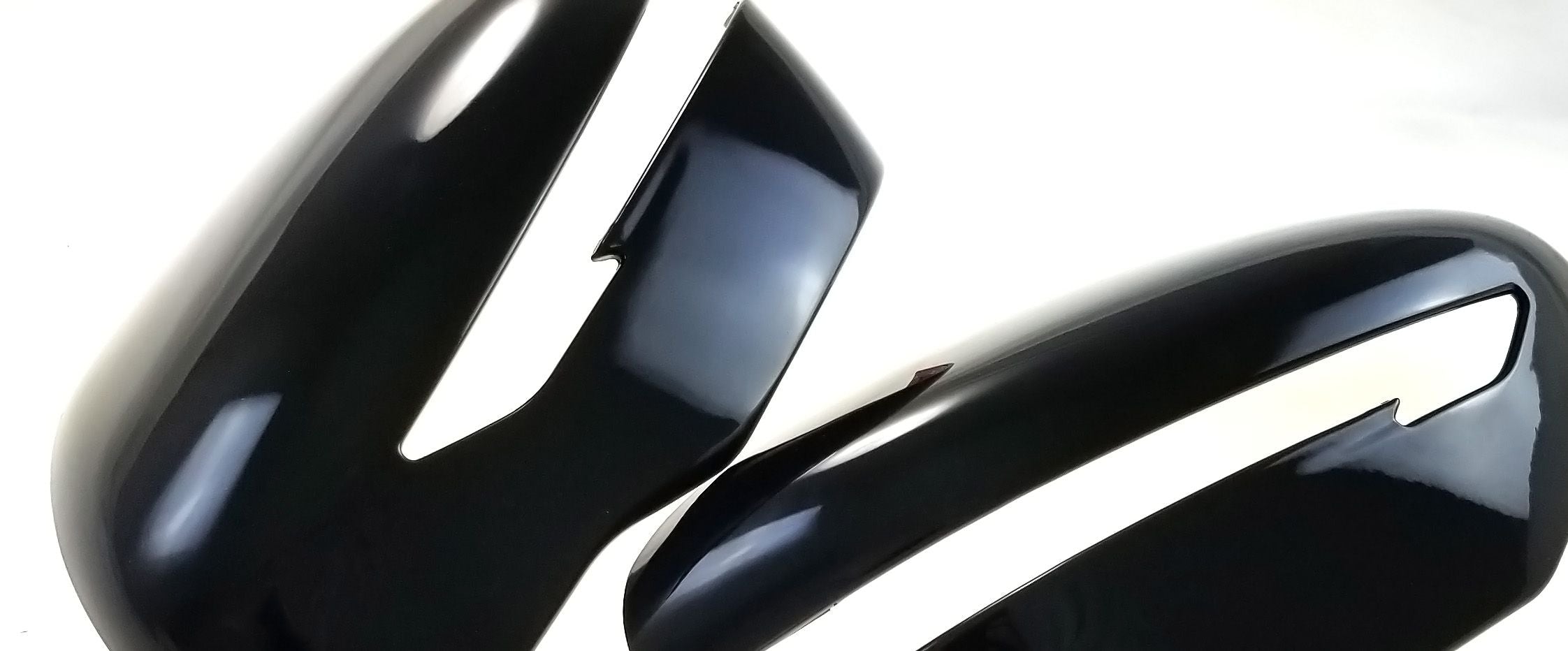 MC6293BLK 14-20 Nissan Rogue 2 PCS With Turn Signal Top Gloss Black Tape-on Mirror Cover