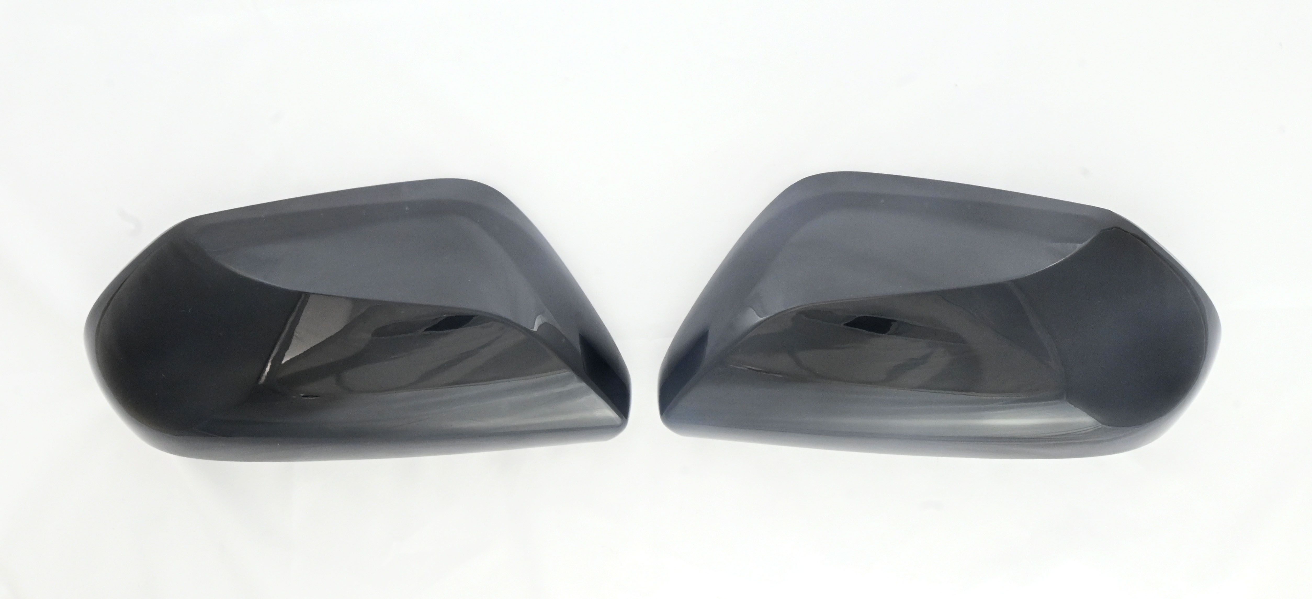 MC6317BLK 17-21 Toyota Prius, 19-21 Toyota Camry 2 PCS No Turn Signal Top Gloss Black Replacement Mirror Cover