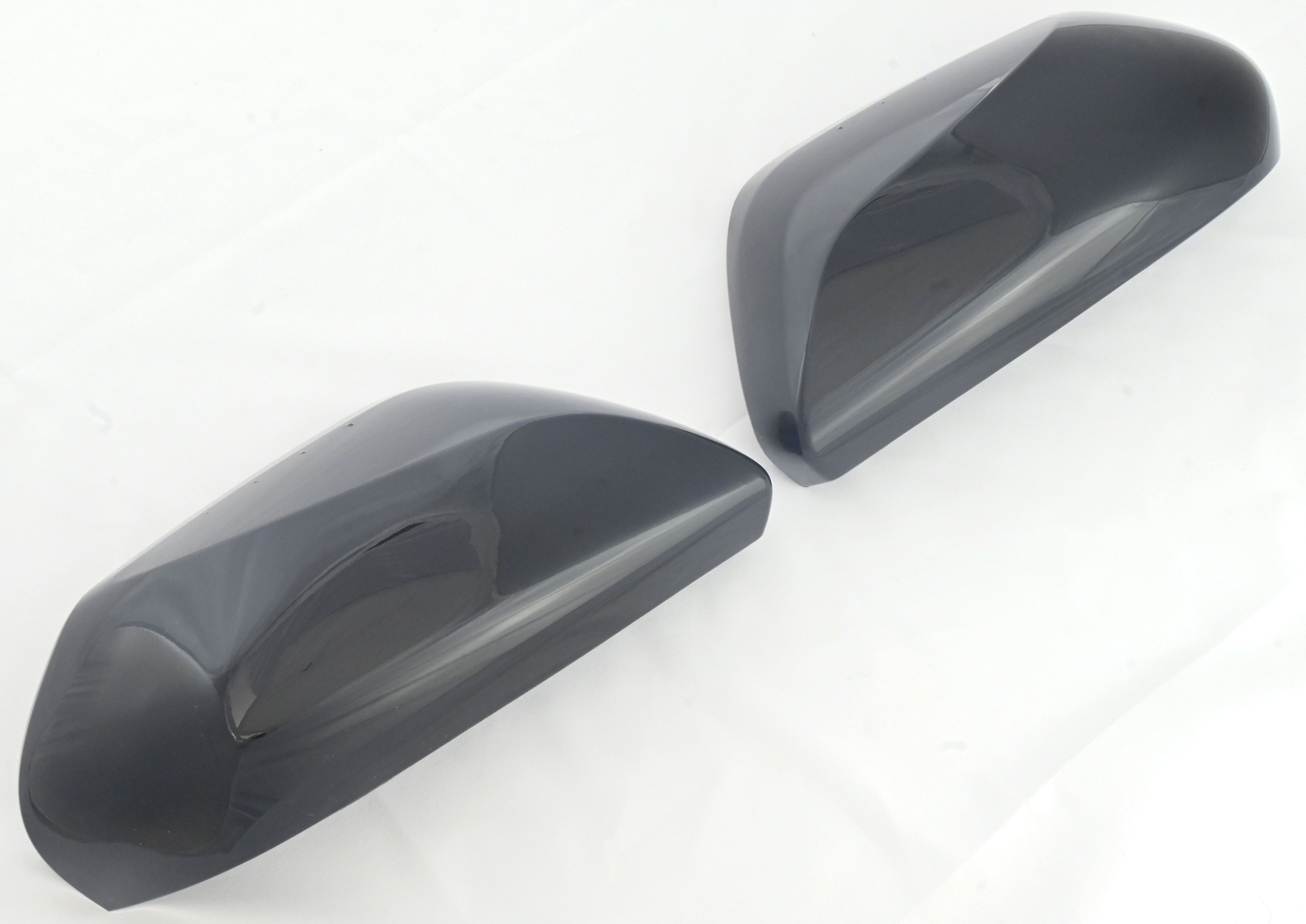 MC6317BLK 17-21 Toyota Prius, 19-21 Toyota Camry 2 PCS No Turn Signal Top Gloss Black Replacement Mirror Cover