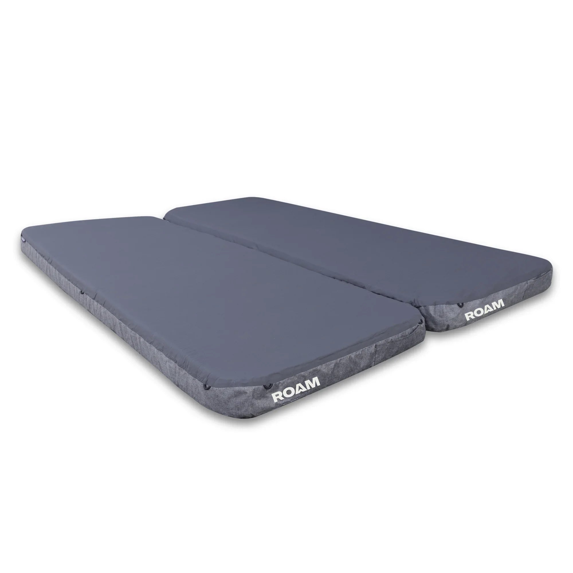 Pair of grey camping sleeping pads for overlanding and expedition vehicles