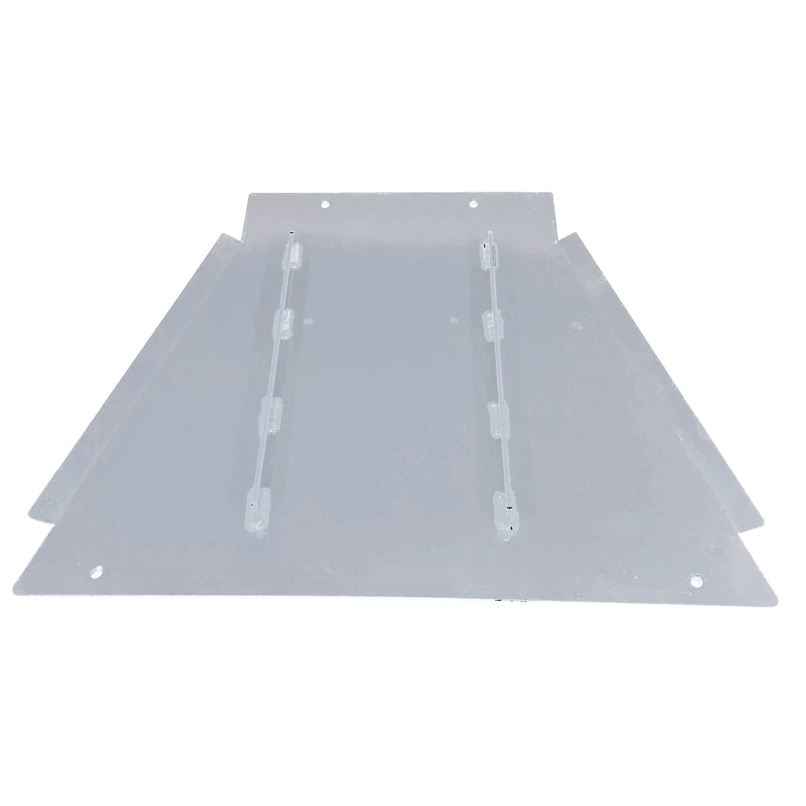 Aluminum transmission skid plate for Toyota Sequoia Gen 2, flat on white background