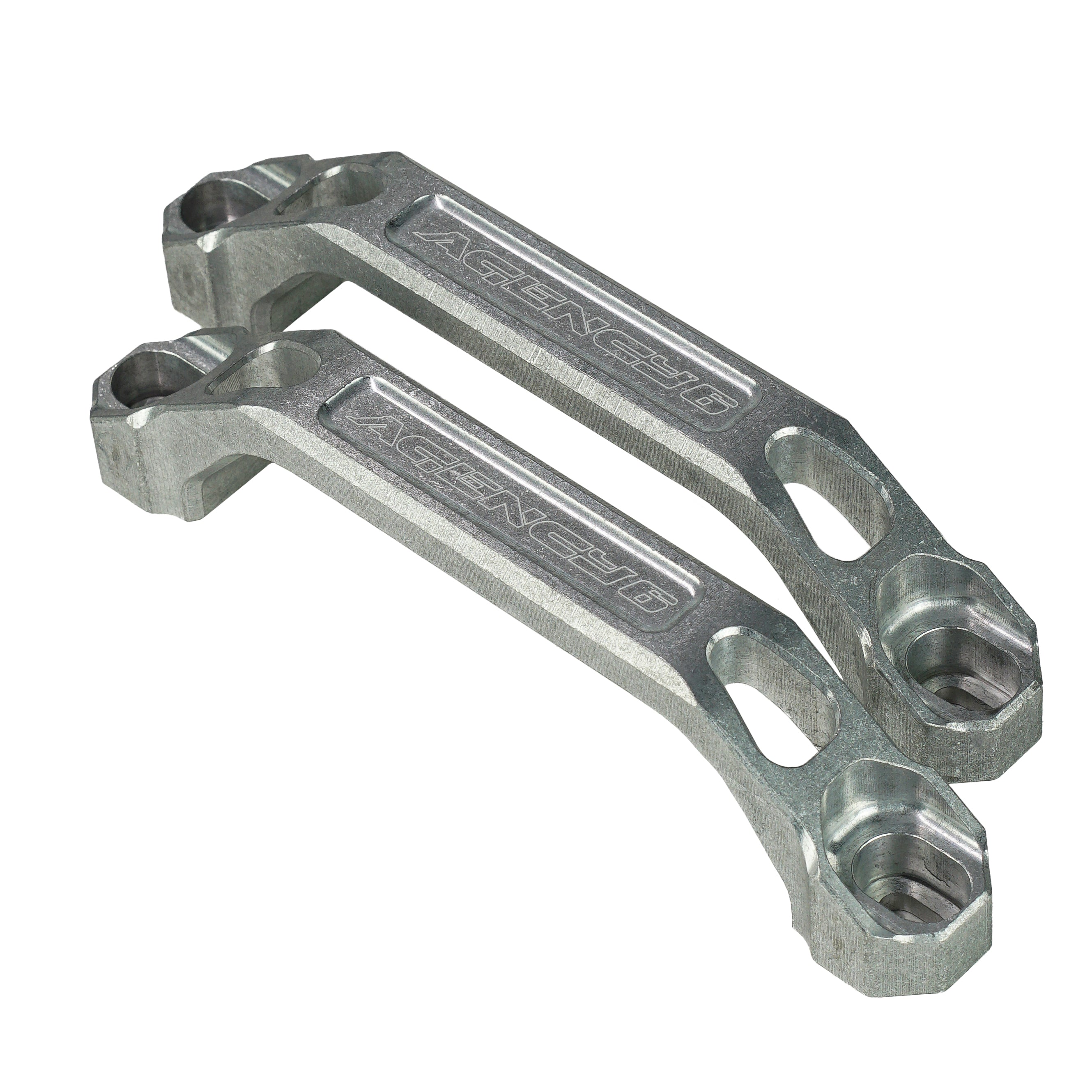 Pair of machined aluminum vehicle brackets for overlanding accessory mounting