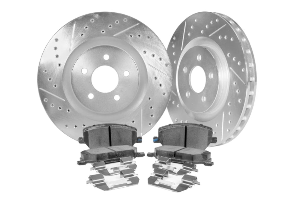 STILLEN cross drilled and slotted rotors for 03/2005-03/2007 Nissan Titan