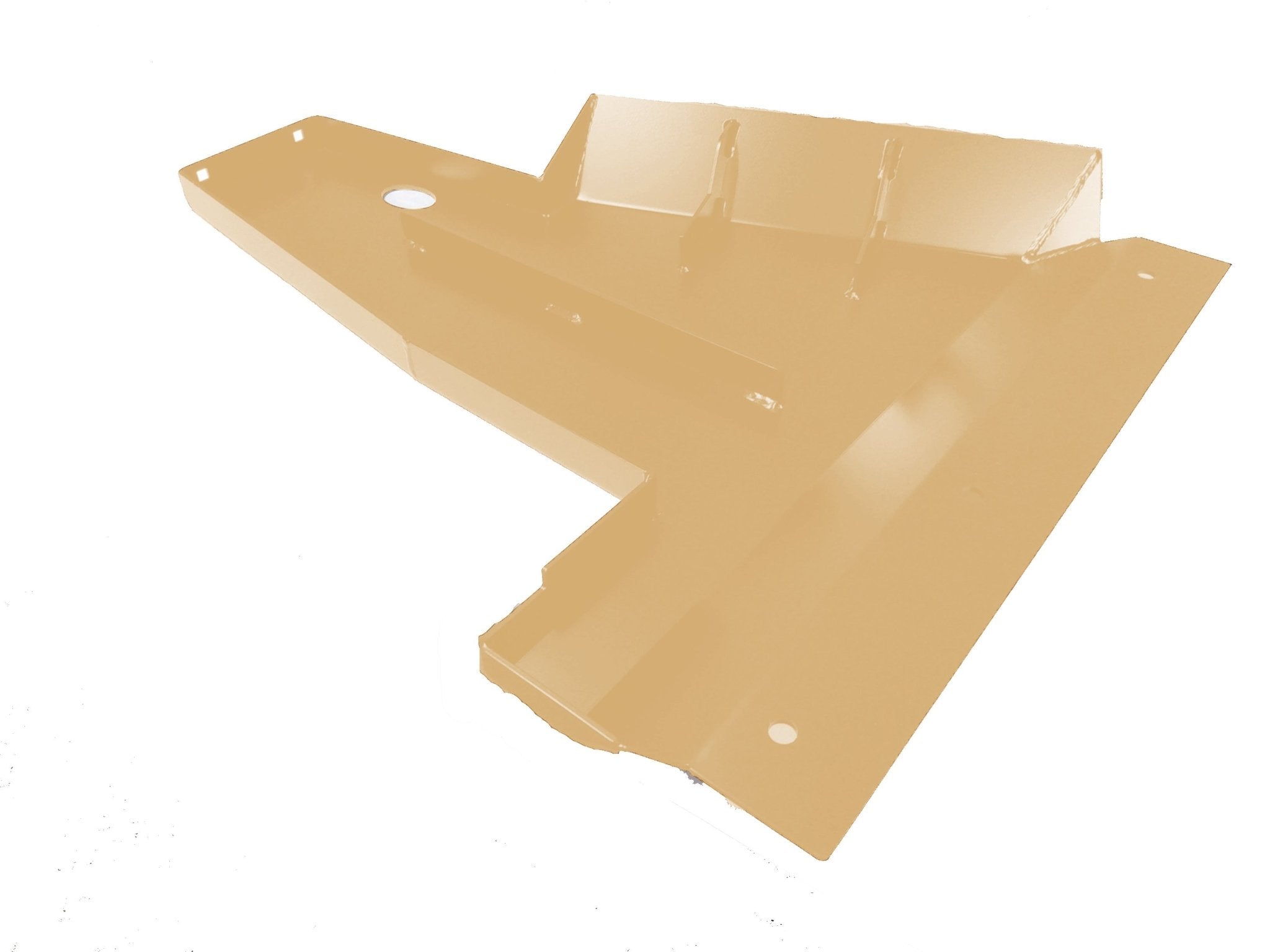 Aluminum skid plate for Jeep Wrangler JL 392 Hemi 6.4L, angled view on white background