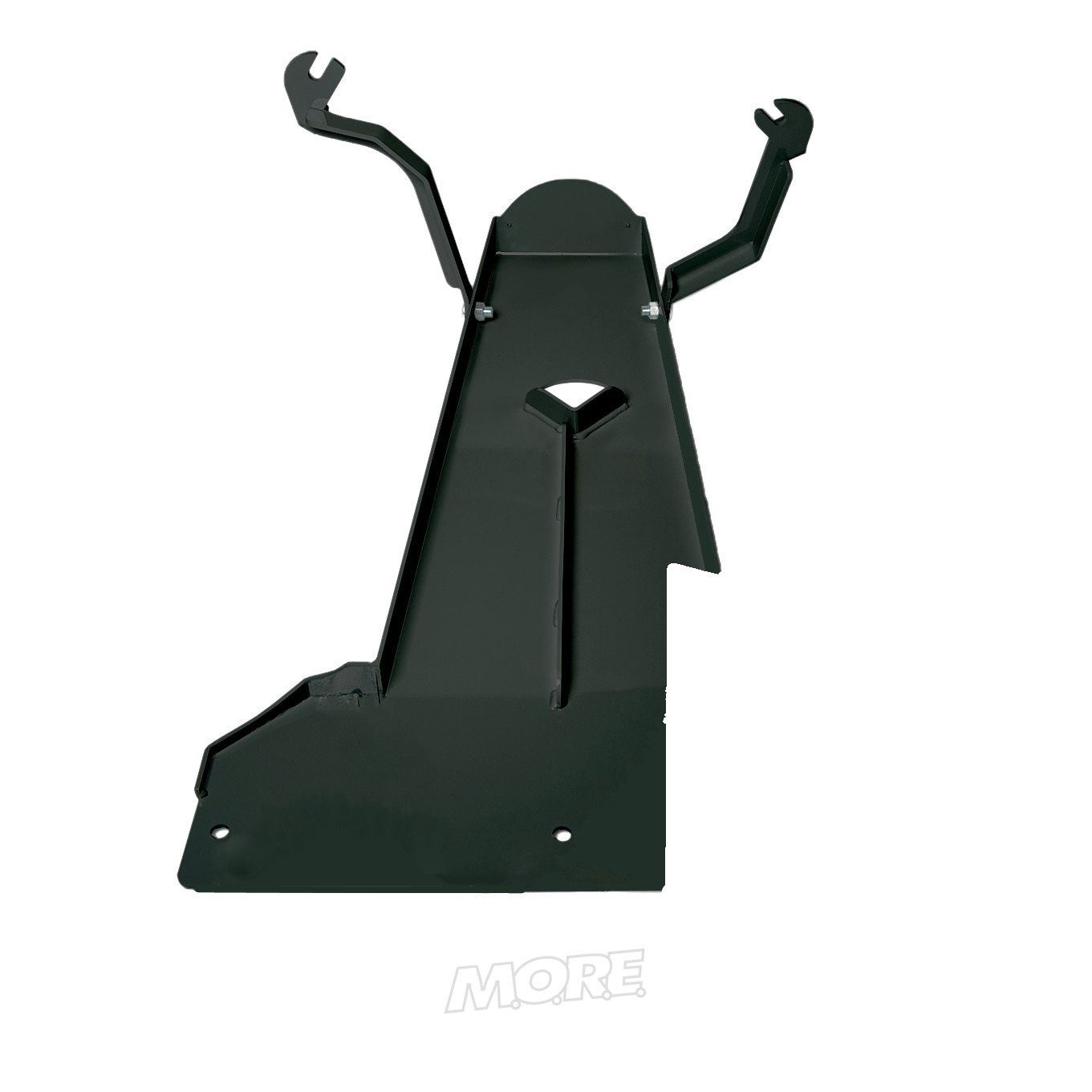 Oil pan transmission skid plate for Jeep Wrangler JL 2-door 2018-2020, black steel guard