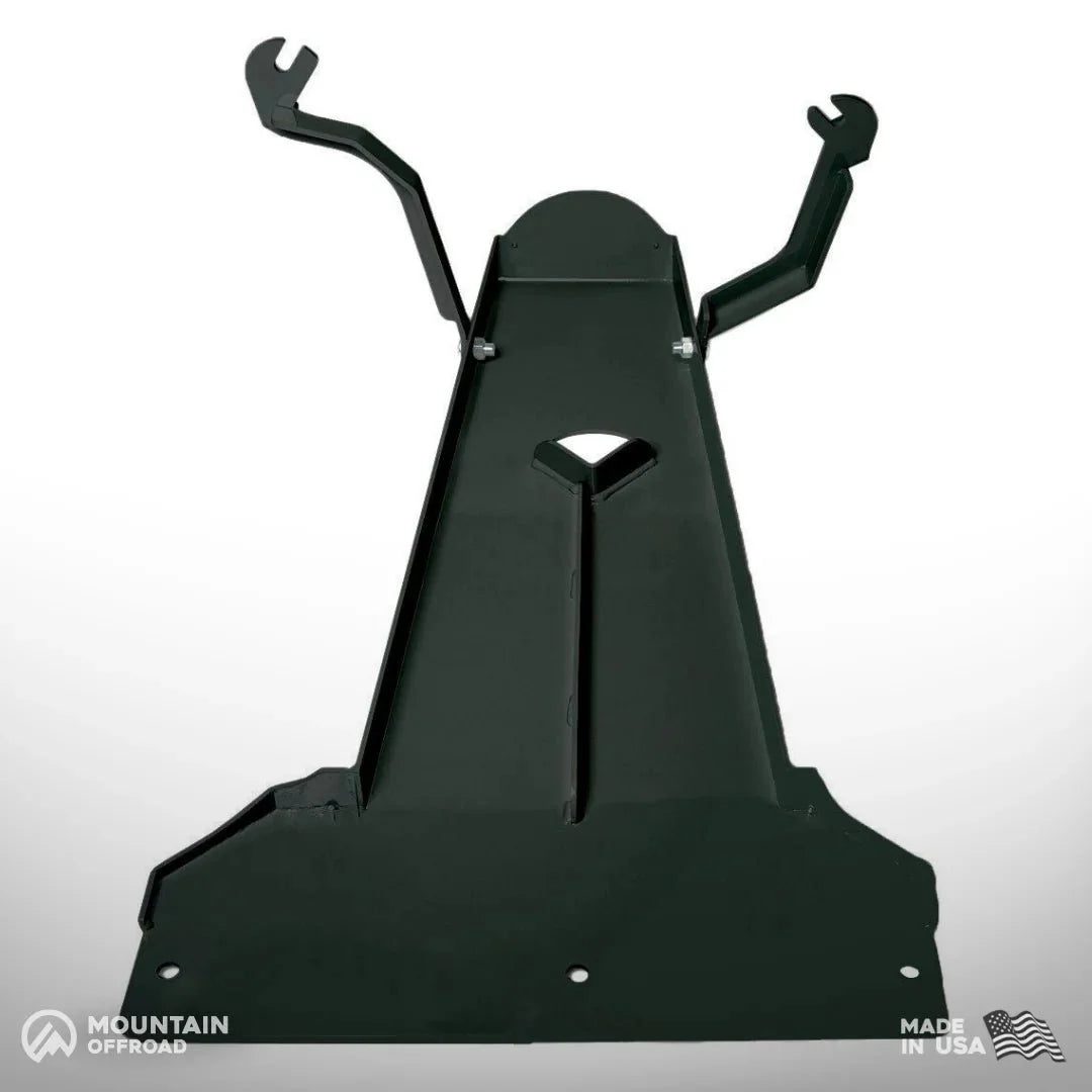 Steel oil pan transmission skid plate for Jeep Wrangler JL 3.6L, heavy-duty vehicle protection
