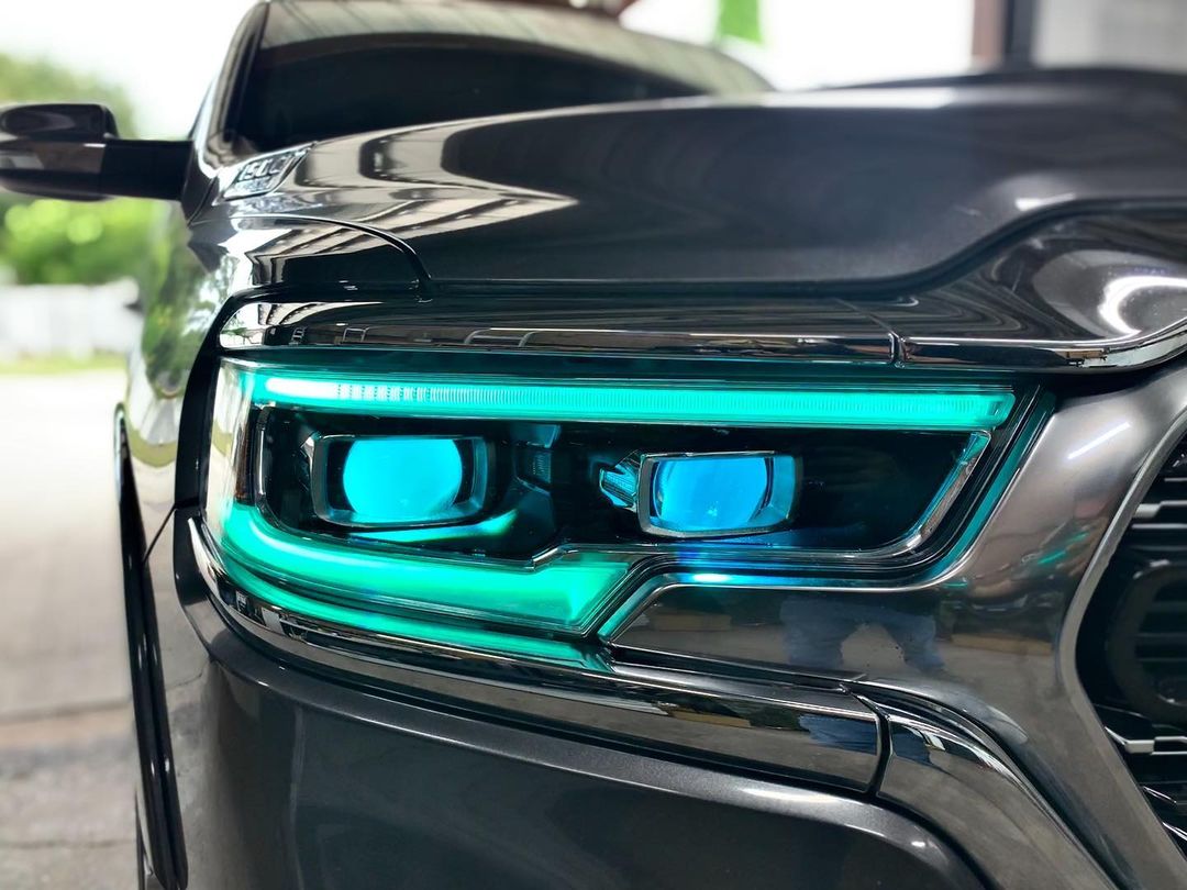 ORACLE Lighting 2019-2024 Ram 1500 RGBW+A Headlight DRL Upgrade Kit - LED Projector Headlights