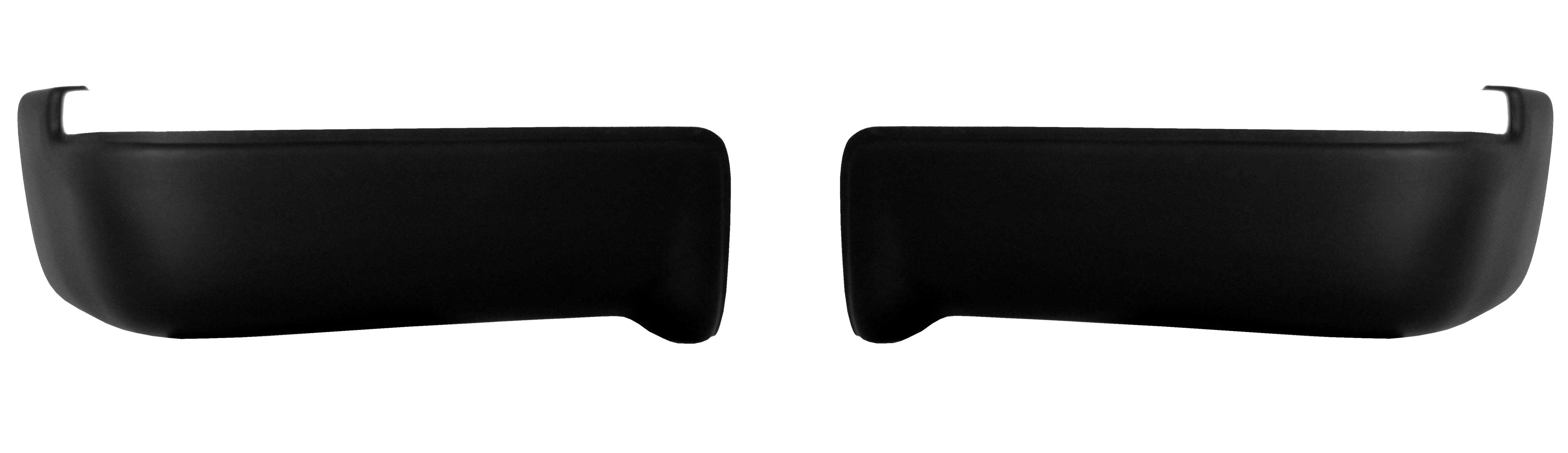 2009-2014 Ford F150 - Rear BUMPERSHELLZ™ - Truck Bumper Chrome Delete Caps