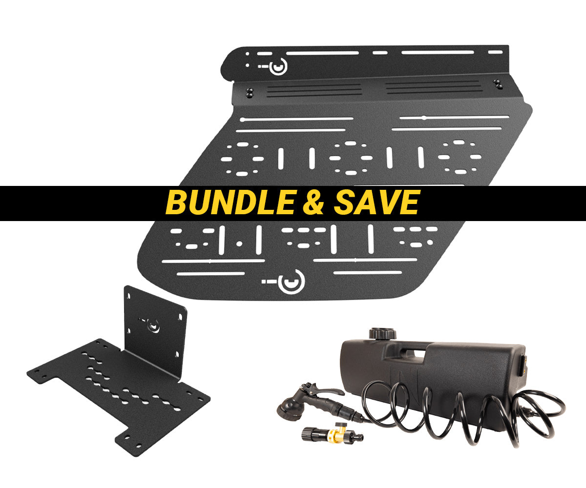 CBI Offroad Fab accessory panel Waterport bundle for Toyota 4Runner 5th gen passenger side